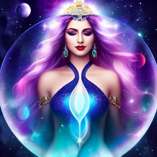 Prompt: High resolution,(Full body shot) of Beautiful Goddess of sexuality, (perfect face, perfect hands, perfect feet), indigo night-sky, bone-white, blood-red, leave-green photorealistic galaxy eyes,  Cosmic Sky, stars,  moonlight, many (large transparent raindrops, filled with (her reflections)) by (Anato Finnstark, Hamish Frater,  Peter Paul Rubens) Hieronymus Bosch, Renaissance, (background theme) soft fluffy creatures, hypercomplex Fibonacci geometrics by Jean Hélion, Ernst Haeckel, volumetric lighting, occlusion, global illumination, Ultra realistic airbrush, watercolor, acrylic on paper, fBm, Poser 128K UHD Octane 