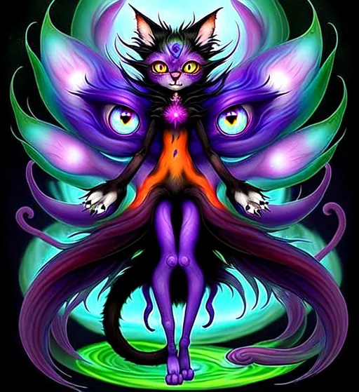 centered full body shot of a cat girly shapeshifter... OpenArt