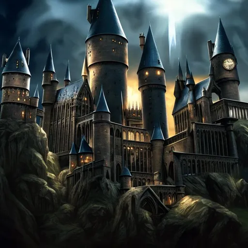 Prompt: Hogwarts School of Witchcraft and Wizardry 