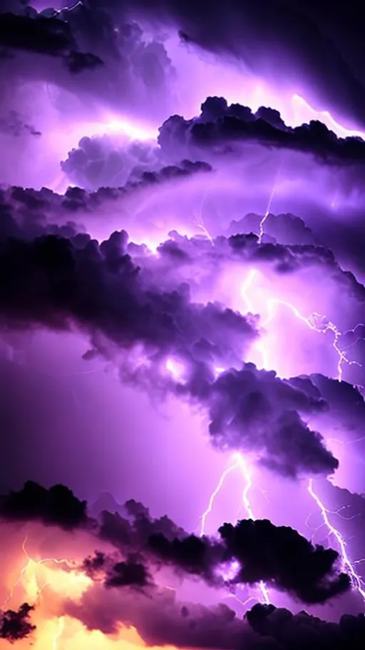 Prompt: Purple dragon breathing lightning 