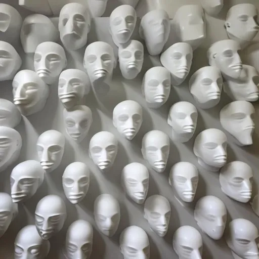 Prompt: Styrofoam heads
