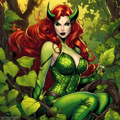 Prompt: succubus of Poison Ivy hot