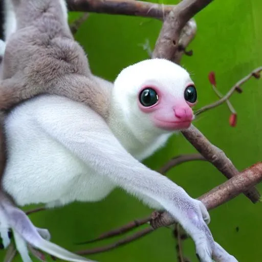 Prompt: white flying lemur avatar highly detailed
