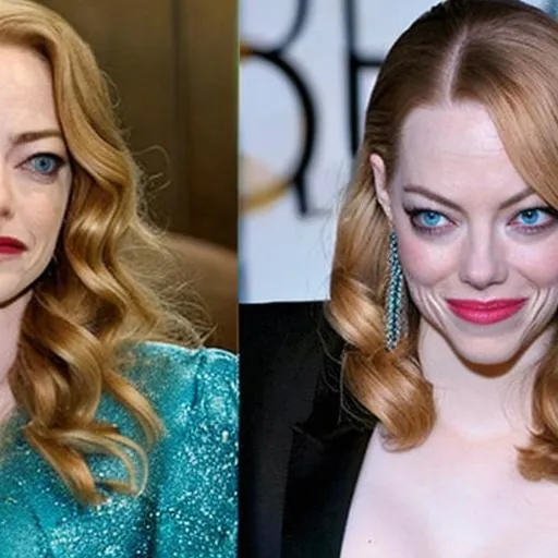 Prompt: Emma Stone as Amanda Seyfried. 