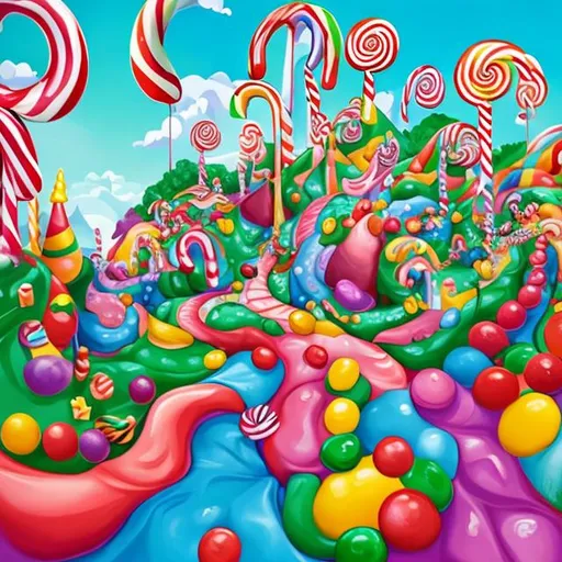 Prompt: Adventures in Candyland