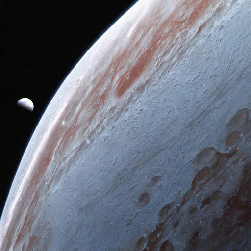 Prompt: frozen, moon, outerspace, jupiter, Europa, ganymede, sci-fi, "Movie frame", "The Expance"