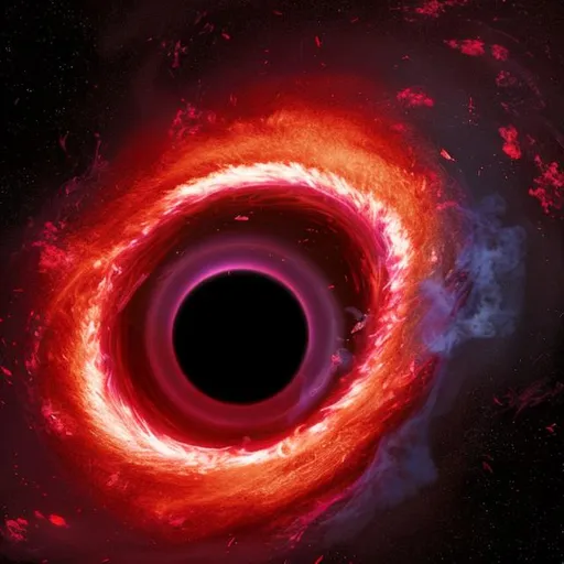 Prompt: black hole exploding