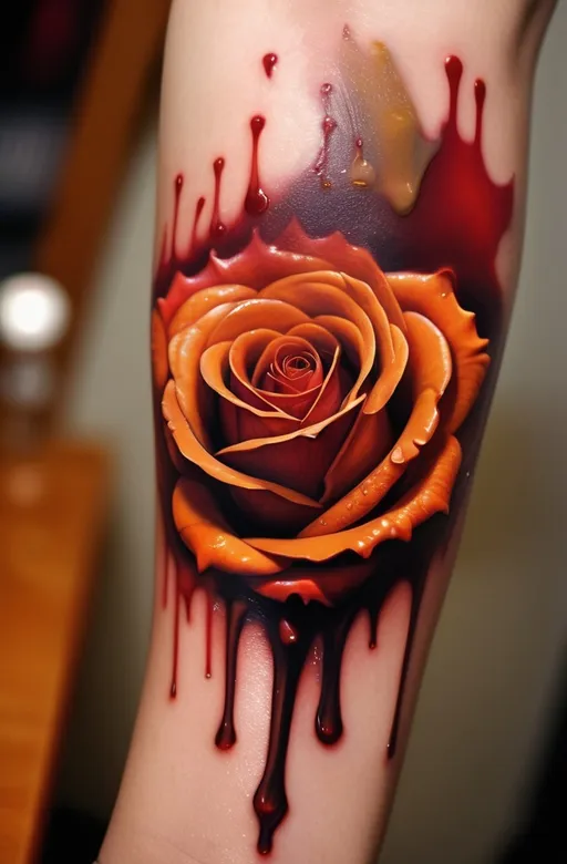 17. Surrealist Melting Rose