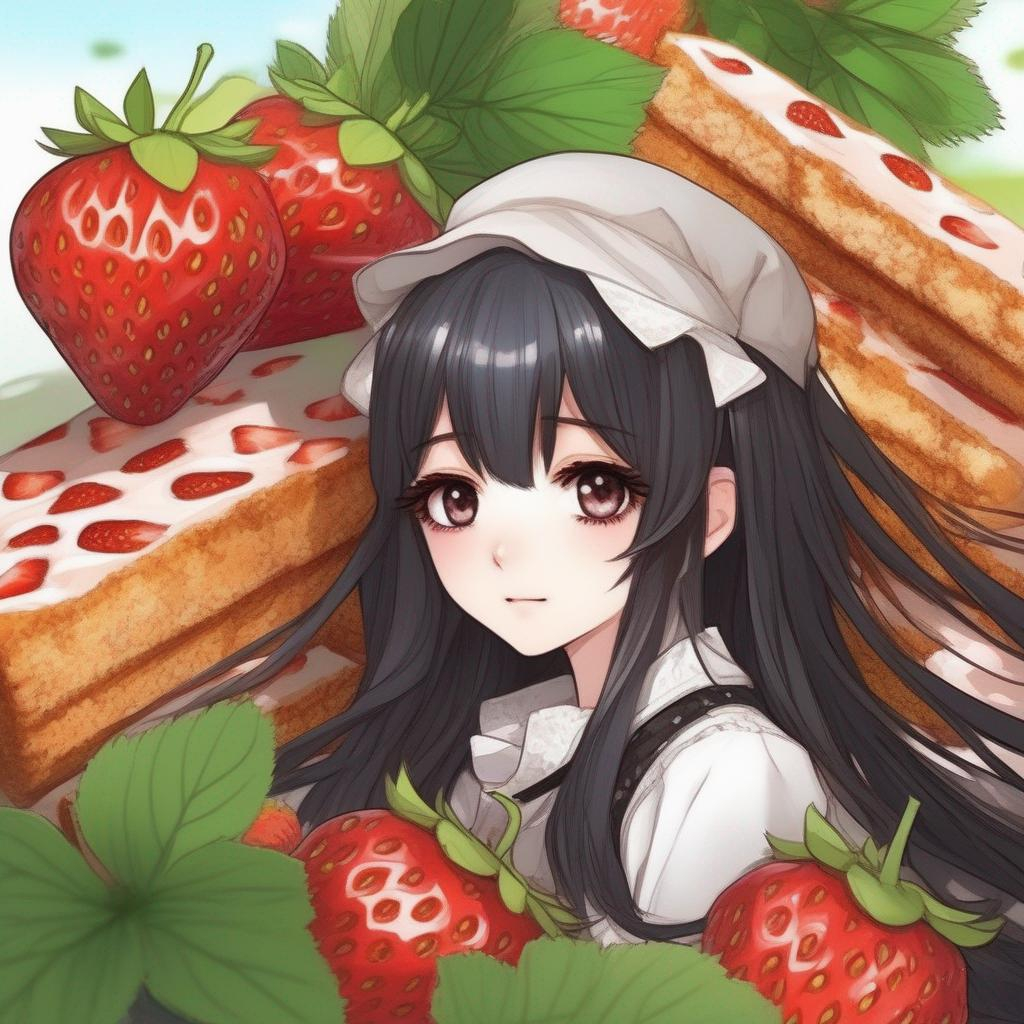 Strawberry Maid Chibi I drew : r/Kawaii