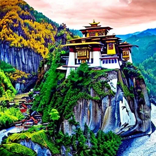 Prompt: Bhutan is the only country in the world that measures its success by Gross National Happiness, instead of Gross Domestic Product.
