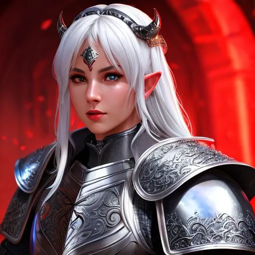 Prompt: full front body, cinematic shot, ultra detailed, realistic, photography, photorealistic, splash

a tiefling cleric in plate armour, red skin,

ultra detailed face, ultra detailed eyes, ultra detailed nose, ultra detailed lips and mouth,

masterpiece, professional character design, professional artwork,

cinematic lighting, studio lighting, dynamic lighting, Ultra HD, HDR, 4k, 8k, 64k