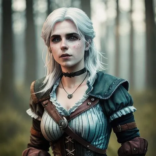 Prompt: Marta Bitner as Ciri The Witcher