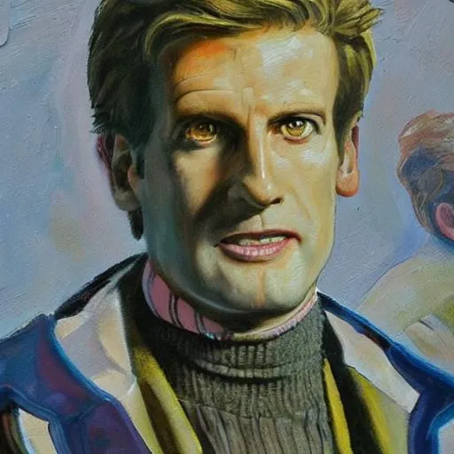 Prompt: painting doctor who
