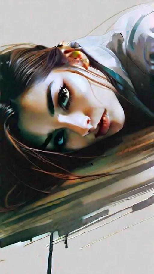 Prompt: Anime,full body, shiny skin, detailed face, detailed eyes, insanely detailed, brown hair, hazle eyes. concept art by Stephen Gammell, Pino Daheny, Jeremy Mann, Alex Maleev, Carne_Griffiths, 32k, studio cinematic lighting, oil on canvas, fine art, super efficient light, crisp focus, graininess, feeling of passion, ideal body proportions.
