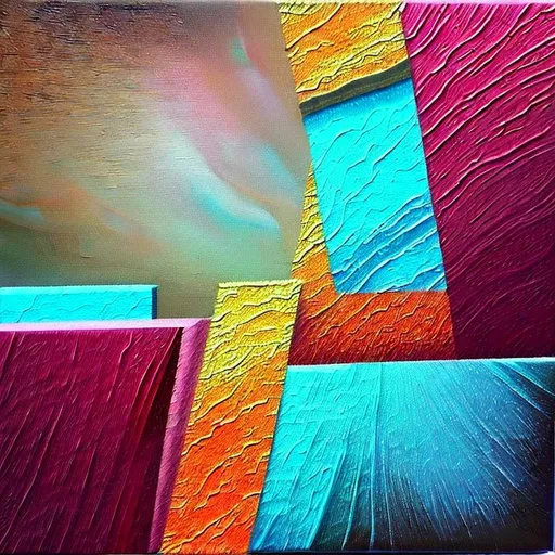 Prompt: Abstract textured art image with realistic details and hyper realistic 