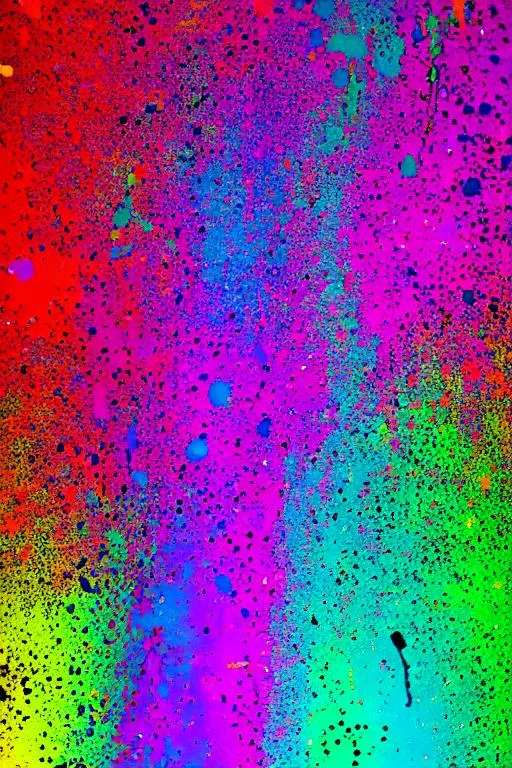 Prompt: A phone wallpaper, vivid neon paint splats, high definition, detailed, 3D effect