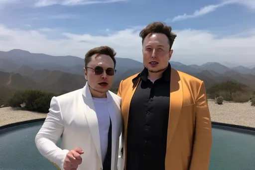 Prompt: Elon Musk dressed as Donald Trump