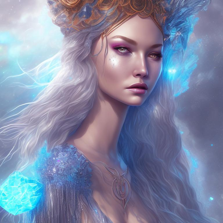 splash art of a {solar goddess}, wearing {beryllium... | OpenArt