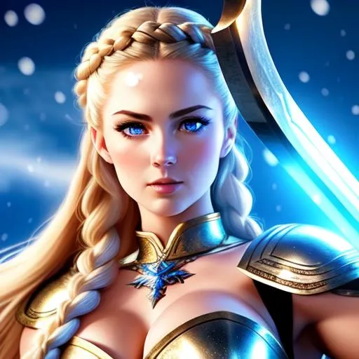 gorgeous Valkyrie, Norse Mythology, cinematic light