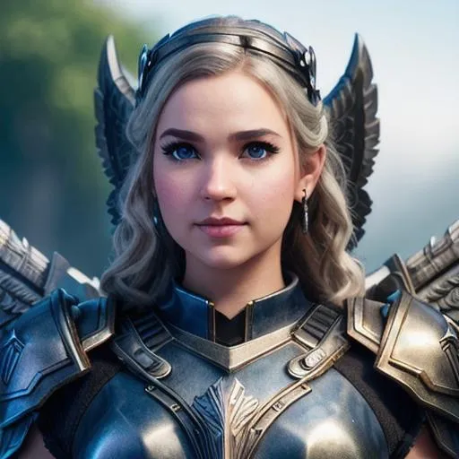 gorgeous Valkyrie, Norse Mythology, cinematic light