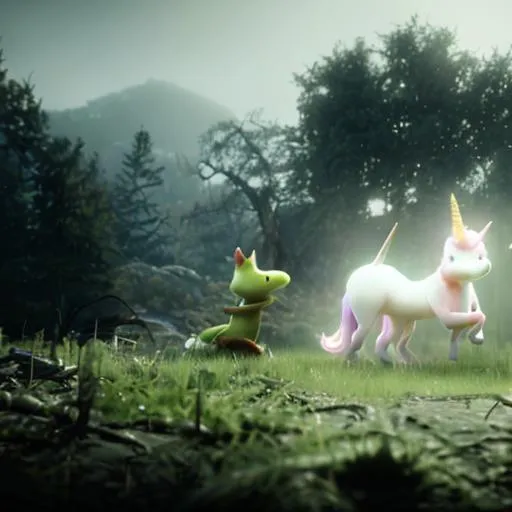 Prompt: Sparky the Unicorn and His Forest Friends

Children's story is for 4 to 8 years old.

Chapter 2: The Dark Omen