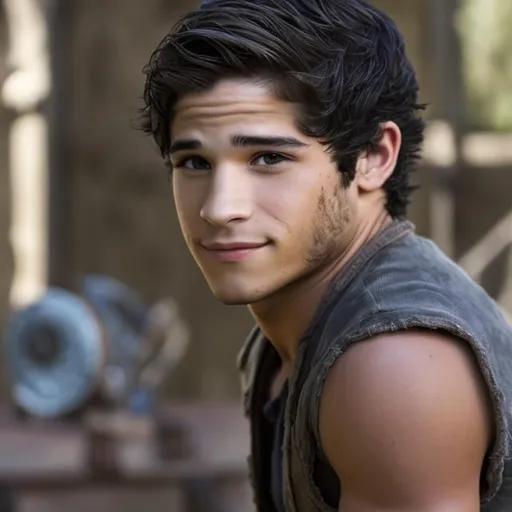 Prompt: Tyler Posey as flynn rider