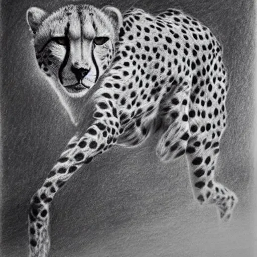 How to draw a realistic cheetah | Step by step Drawing tutorials