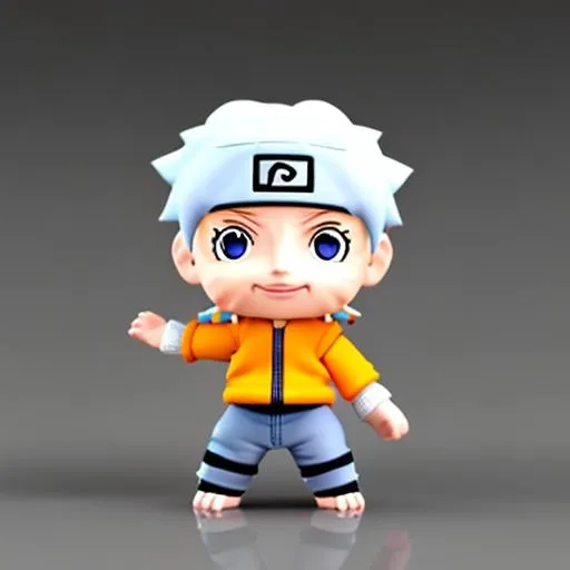 Prompt: tiny cute naruto toy, standing character, soft smooth lighting, soft pastel colors, murder, 3d blender render, polycount, modular constructivism, pop surrealism, physically based rendering, blood, square image