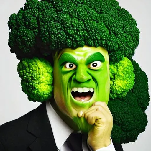 Prompt: broccoli man