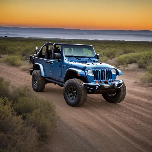 Prompt: High resolution, picture of off reading jeep 
