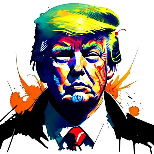 Prompt: sticker of Donald Trump got caught, full body, Kim Jung gi, freedom, soul, digital illustration, comic style, cyberpunk, perfect anatomy, centered, approaching perfection, dynamic, highly detailed, watercolor painting, artstation, concept art, smooth, sharp focus, illustration, art by Carne Griffiths and Wadim Kashin ,