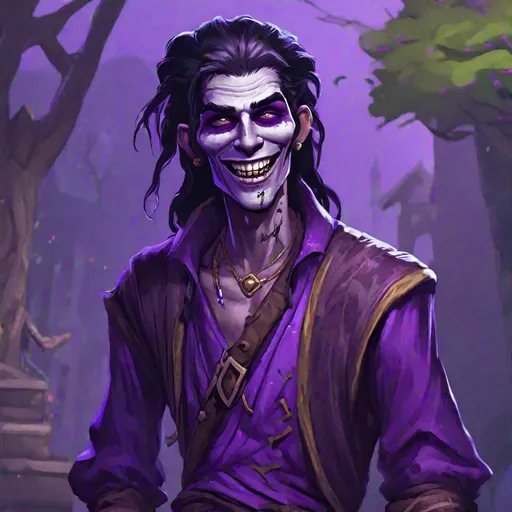 Prompt: Full body splash art of a sweet, youthful, young, expressive, smiling male undead zombie bard, mummified face, shoulder long black hair, skinny, plum medieval purple noble clothes, D&D, dnd, fantasy, highly detailed, sharp focus, digital painting, trending on artstation, 4k, 8k, unreal engine