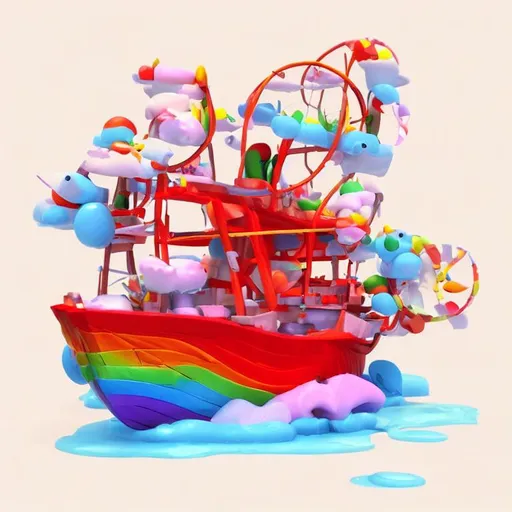 Prompt: Cute boat 3d