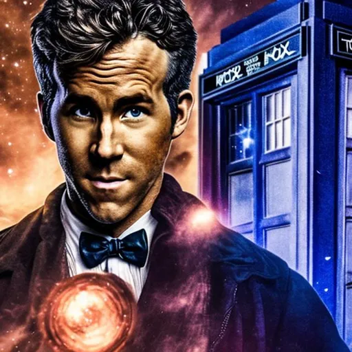 Prompt: ryan reynolds as the doctor from doctor who


