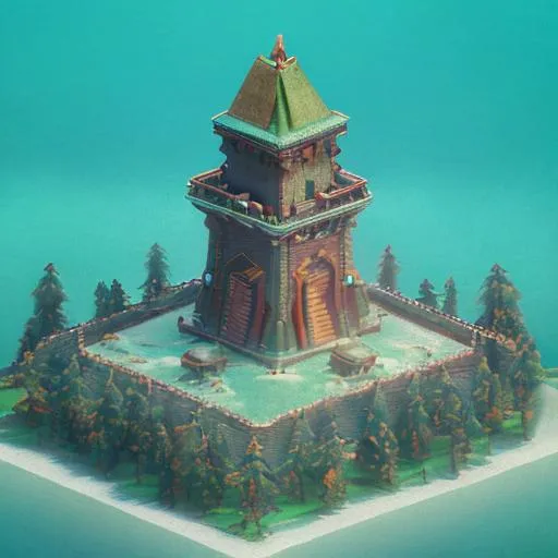 Prompt: tiny cute isometric green Octagram structure tower{object}, in global village, soft smooth lighting, soft colors, soft colors, 150mm lens, 4d blender, surrounded by water and forest, a physically based rendering, centered, trending on polycount, modular constructivism, hyper-realism in ancient  persian atmosphere 