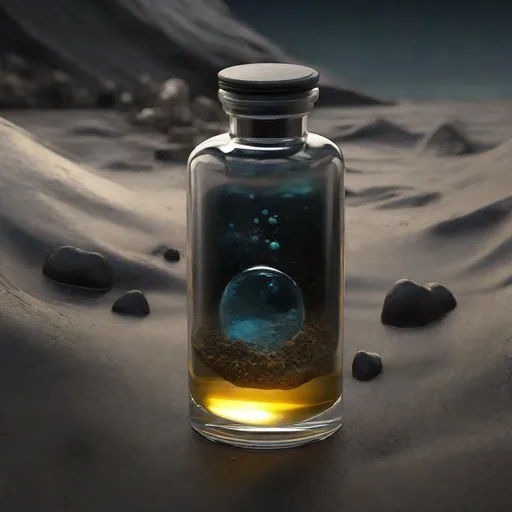 Prompt: A healthpotion in a neat vial, dirty with black sand and tar and oil, laying in the black sand of an oil lake, inside, cave, low-lighting, art by Stanley Lau and Artgerm and magali villeneuve and Alphonse Mucha, artstation, octane render, cgsociety, HDR, UHD, 64k, best quality, best quality, masterpiece:1.5)
