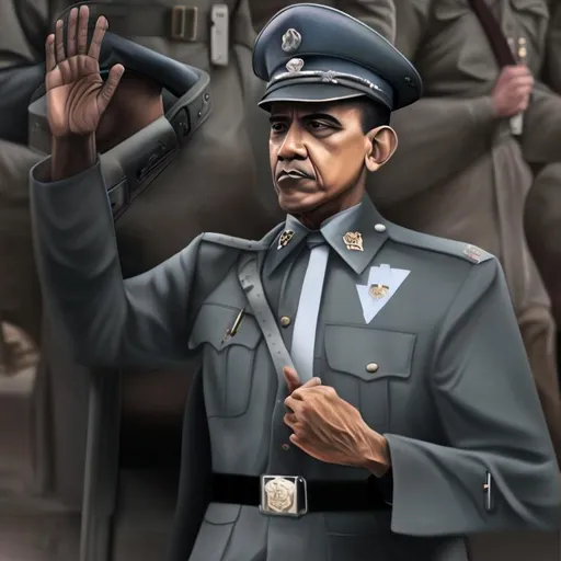 Prompt: Barack Obama, Nazi officer, 8k, 4k, Ultra realism