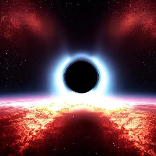 Prompt: a large black hole., cinematic lighting photo-realistic
