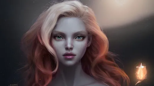 Prompt: wide angle of ascended fire light goddess with {crystal blonde} hair, dark wings, and with cute face, {deep space}, perfect composition, super detailed, 8k, high quality, trending art, trending on artstation, sharp focus, studio photo, intricate details, highly detailed, energy field sparkle