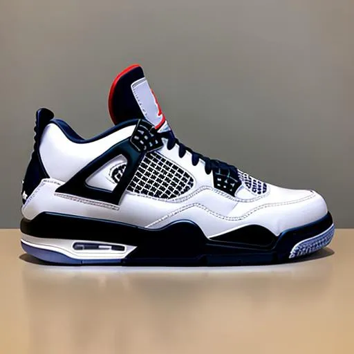 Prompt: Hyper Realistic Jordan 4's smoke in the back ground