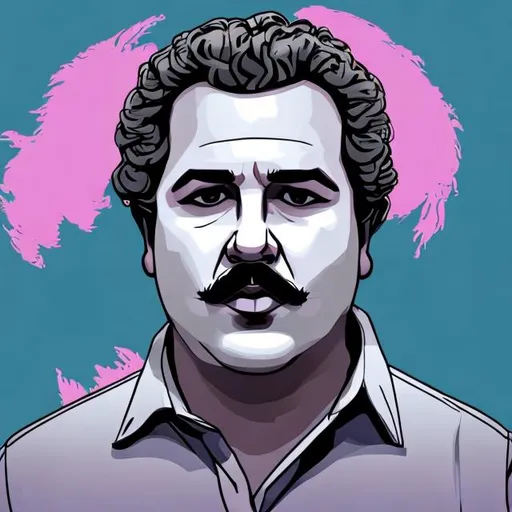 Prompt: generate a mythical image of the legendary Pablo Escobar Gaviria