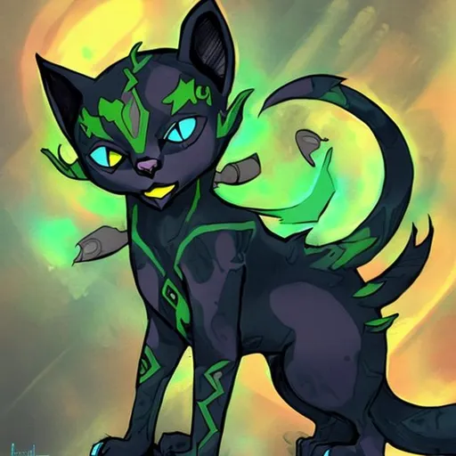 Prompt: Midna as a cat