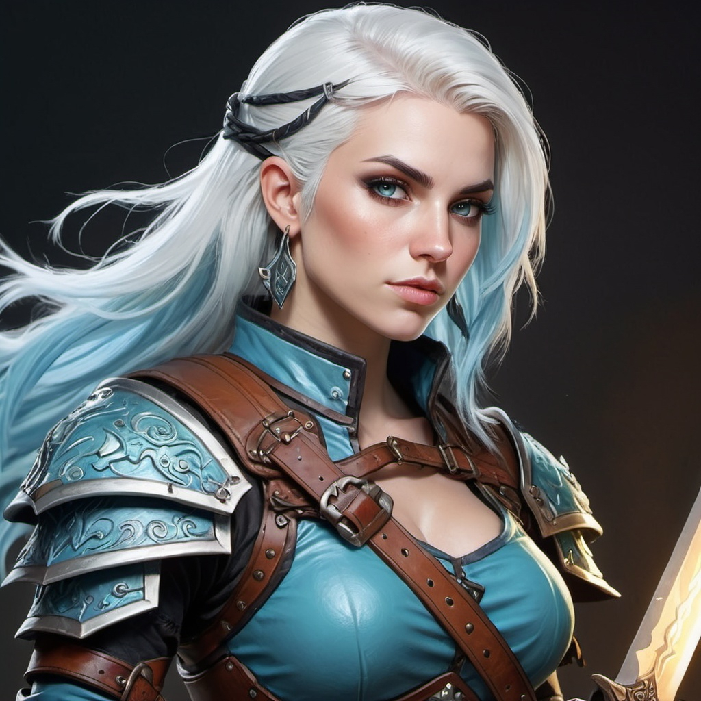 Alissa White Gluz, Detailed DnD fantasy art of a pre...