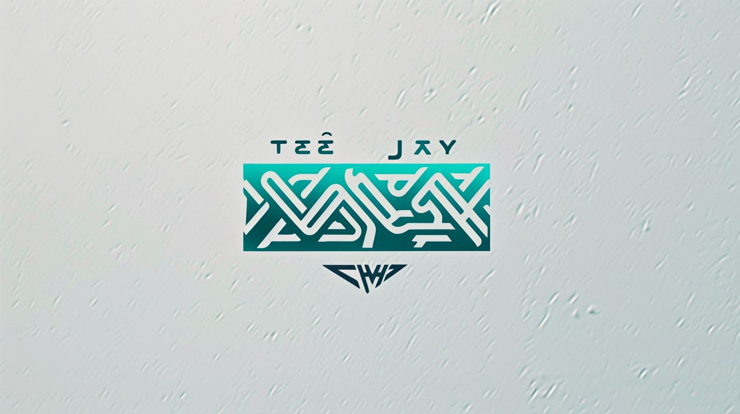 Prompt: high end norwegian logo text "TEE JAY"