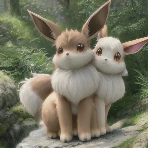 Prompt: eevee, cute, detailed soft fur, fantastical, realistic, unrealistic engine, in the wild, photorealistic