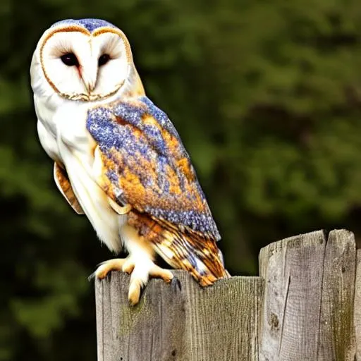 Prompt: majestic barn owl 
