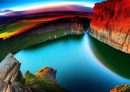 long shot scenic professional photograph of {scenery...