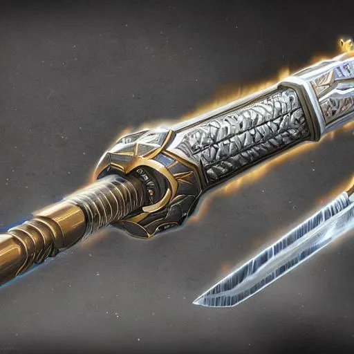 Prompt: king infinity magical sword, hyperdetailed, artstation, cgsociety, 4k, 8k