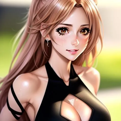 Prompt: semi-realistic anime girl, skin highlights, hair highlights, sweat,
blushing, movie scene, adult researcher, glamour, cleavage,
wonderful face, very detailed face, extremely detailed face, highly detailed face, kissy face, happy,
perfect face, perfect eyes, perfect teeth, perfect body, perfect anatomy, beautiful body, trending on instagram, trending on tiktok, trending on artstation, trending on cgsociety, white sclera,
photorealistic, masterpiece, cinematic, 16k artistic photography, epic, drama, 
romance, glamour, beauty, 
cinematic lighting, dramatic lighting, insanely detailed, soft natural volumetric cinematic lighting, award-winning photography, rendering, hd, high definition, 
highly detailed