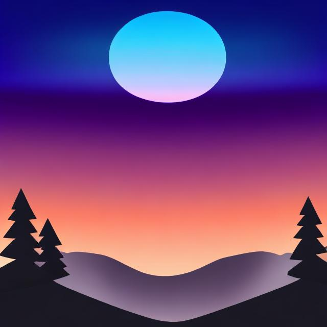 dusk to dawn scenery with invert colors | OpenArt